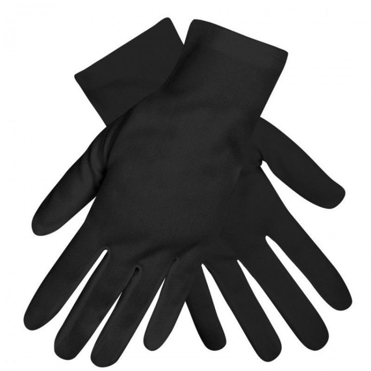 Black Adult Size Stretch Performance Gloves