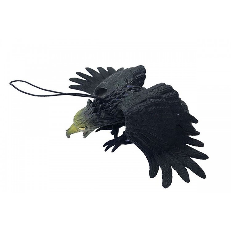 Black Soft Plastic Joke Eagle Bat Keychain Joke Material
