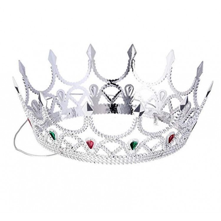 Stone Renaissance Costume Royal Medieval Silver Queen Princess Tiara