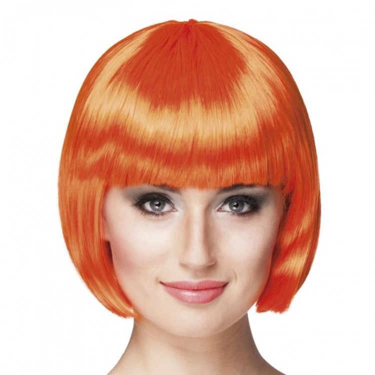 Orange Color Party Wig with Short Hair Orange Color Party Wig with Short Hair