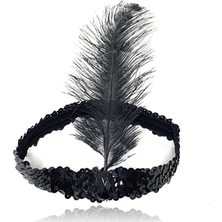 Black Charleston Hat 90s 80s Fuzzy Hair Band Black Charleston Hat 90s 80s Fuzzy Hair Band