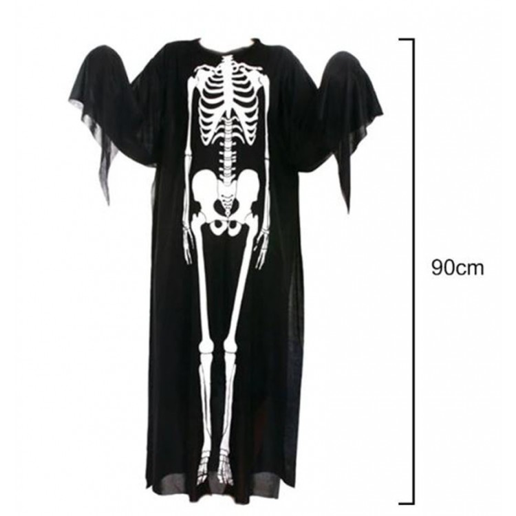 Çocuk Boy İskelet Tulum İskelet Kostüm 90 cm