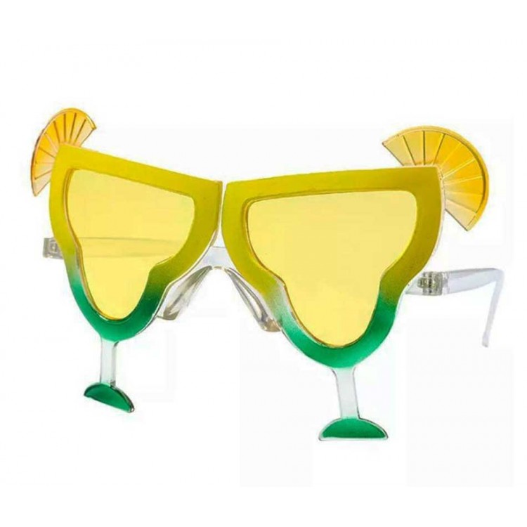 Margarita Party Goggles Yellow Color 16x8 cm Margarita Party Goggles Yellow Color 16x8 cm
