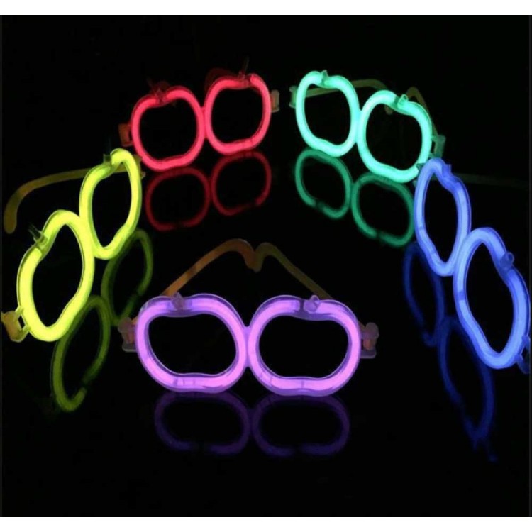 Glow Party Phosphorescent Glasses 6 Colors 6 Pcs