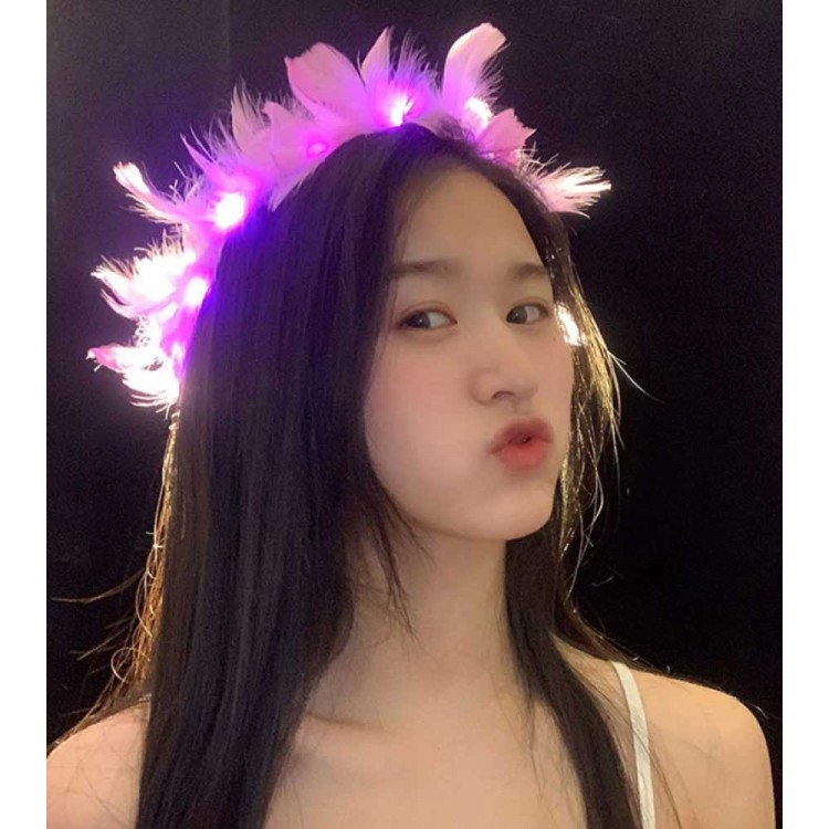 Led Lighted Colorful Lighted Party Crown with 3 Functions Pink Color 12x12 cm Led Lighted Colorful Lighted Party Crown with 3 Functions Pink Color 12x12 cm