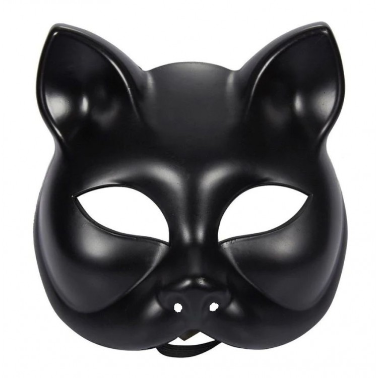 Black Color Luxury Cat Mask 12x13 cm