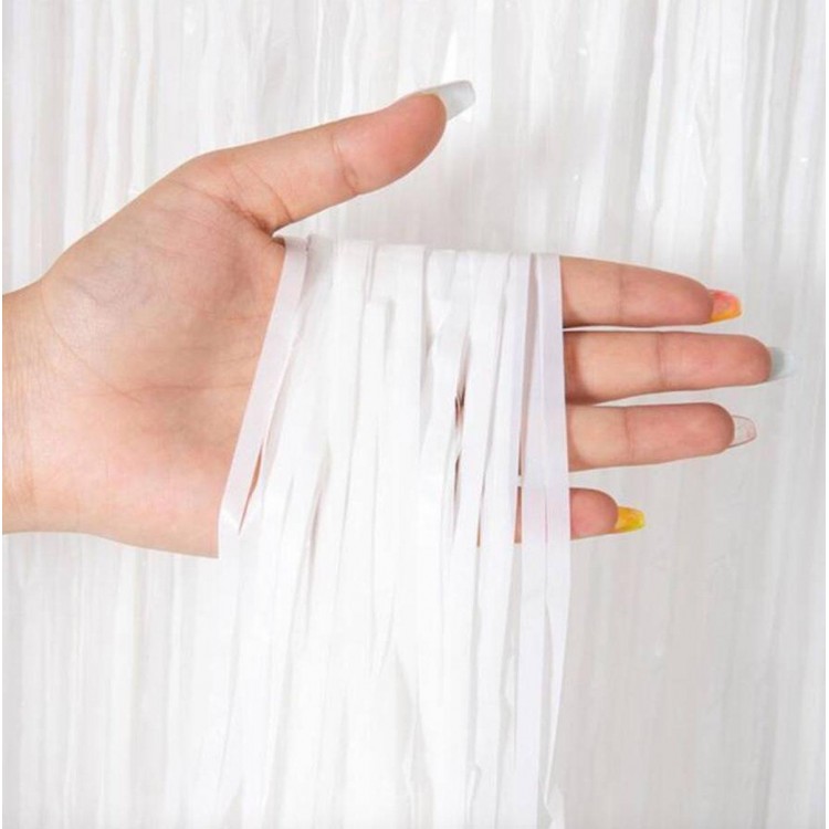 Soft White Color Wall and Door Curtain Imported 100x200 cm