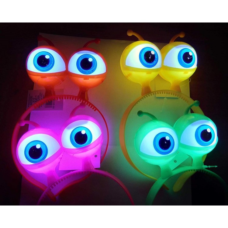 Rengarenk 3 Farklı Fonksiyonda Yanan Led Işıklı Uzaylı Göz Taç 1 Adet 18x12 cm Rengarenk 3 Farklı Fonksiyonda Yanan Led Işıklı Uzaylı Göz Taç 1 Adet 18x12 cm