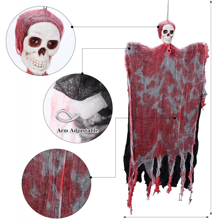 Led Işıklı Kahkaha Atan Sesli Sensörlü Ürpertici Kuru Kafa Kanlı Korku Hayalet Saçak Dekor 90x50 cm Led Işıklı Kahkaha Atan Sesli Sensörlü Ürpertici Kuru Kafa Kanlı Korku Hayalet Saçak Dekor 90x50 cm