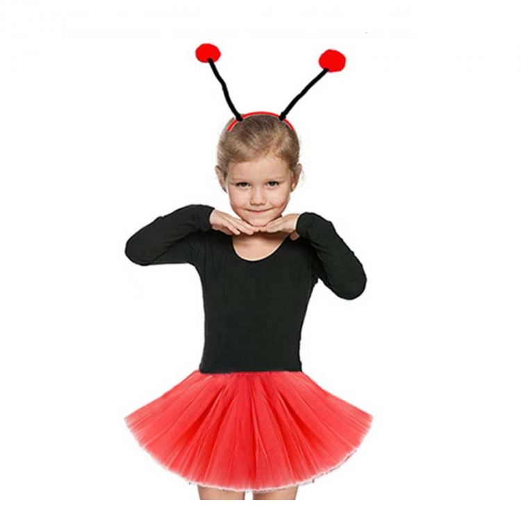 Gösteriler İçin Kırmızı Uğur Böceği Tütü Etek ve Kırmızı Uğur Böceği Taç Seti Gösteriler İçin Kırmızı Uğur Böceği Tütü Etek ve Kırmızı Uğur Böceği Taç Seti