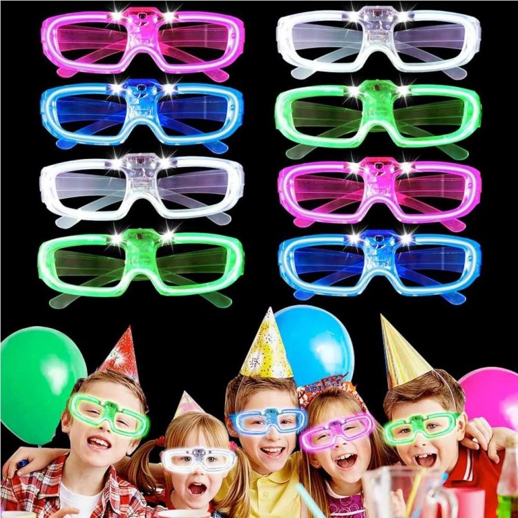 Glow Model 3 Farklı Fonksiyonlu Işıklı Parti Gözlüğü Karışık Renk 12 Adet Glow Model 3 Farklı Fonksiyonlu Işıklı Parti Gözlüğü Karışık Renk 12 Adet