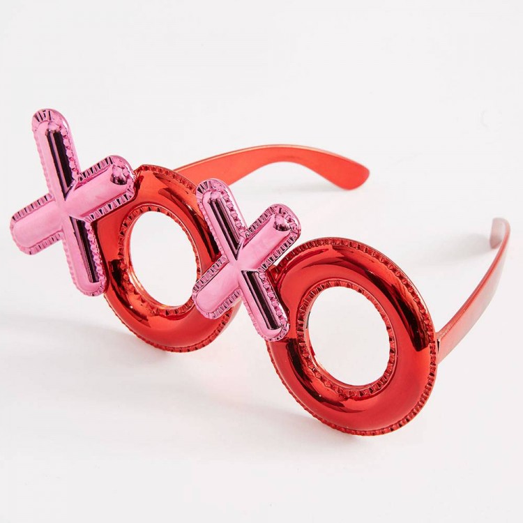 Red Xoxo Party Glasses 17x7 cm Red Xoxo Party Glasses 17x7 cm