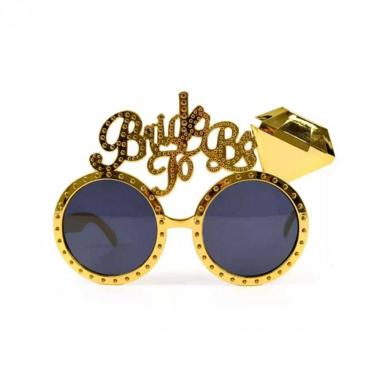 Gold-Colored Bride-to-Be Written Bridal Glasses 15x10 cm Gold-Colored Bride-to-Be Written Bridal Glasses 15x10 cm