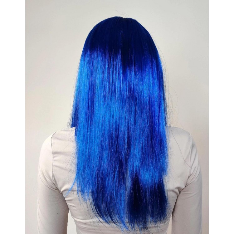 Mavi Renk Uzun Parti Peruğu Mavi Renk Uzun Parti Peruğu