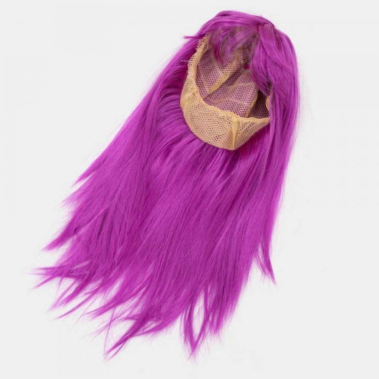 Fuchsia Color Straight Cut Long Party Wig Hairpiece Fuchsia Color Straight Cut Long Party Wig Hairpiece