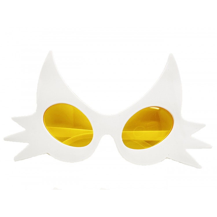 White Mustache Design Cat Party Glasses 19x11 cm White Mustache Design Cat Party Glasses 19x11 cm