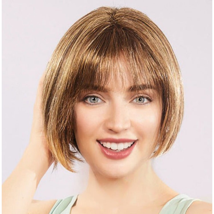 Açık Kahverengi Küt Parti Peruk Küt Saç Açık Kahverengi Küt Parti Peruk Küt Saç