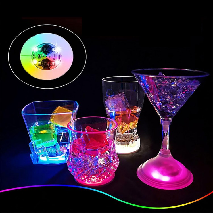 Işıklı Yapışkanlı Bardak Altı Aparatı Ledli 3 Fonksiyonlu 6 cm Çap Işıklı Yapışkanlı Bardak Altı Aparatı Ledli 3 Fonksiyonlu 6 cm Çap