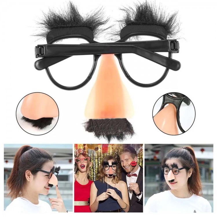 Eğlenceli Kılık Değiştirme Kaş Bıyık Mizah Gözlüğü 9x13 cm Eğlenceli Kılık Değiştirme Kaş Bıyık Mizah Gözlüğü 9x13 cm