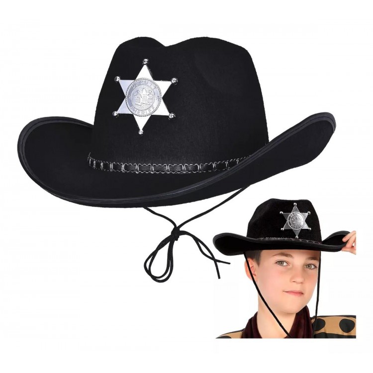 Kovboy Şerif Şapkası Siyah 12 Adet - Kostüm Parti ve Gösteri Şapkası Kovboy Şerif Şapkası Siyah 12 Adet - Kostüm Parti ve Gösteri Şapkası