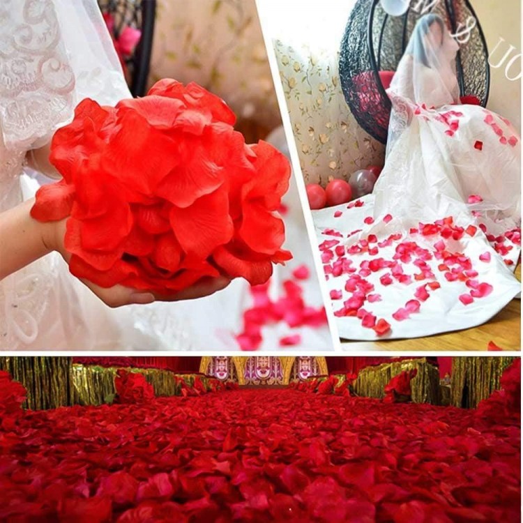 Red Rose Petal Shaped Confetti – 1 Pack of 100 Pieces