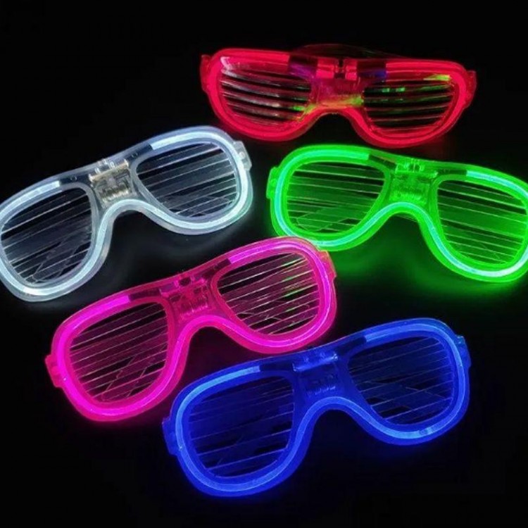 Glow Model LED Party Glasses with 3 Modes, 5 Colors, 5 Pieces Glow Model LED Party Glasses with 3 Modes, 5 Colors, 5 Pieces