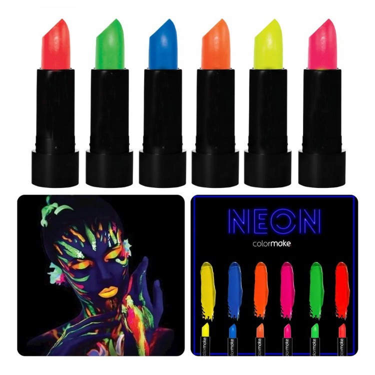 GlowPaint 6-Piece Neon Paint – UV Glow Makeup Set GlowPaint 6-Piece Neon Paint – UV Glow Makeup Set