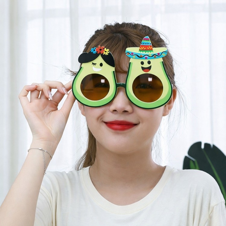 Hawaii Temalı Avokado Gözlük – Kostüm & Parti Gözlüğü Hawaii Temalı Avokado Gözlük – Kostüm & Parti Gözlüğü