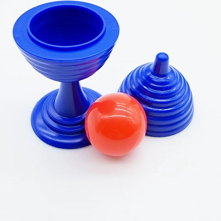 Magic Blue Color Cup Ball Loss Game 7 cm