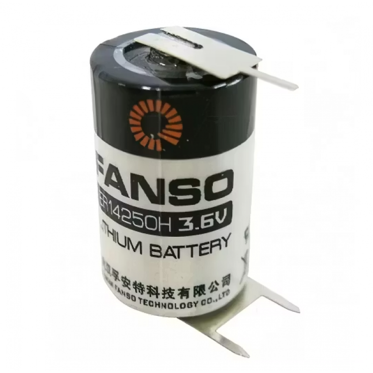 ER14250H 3.6V 1/2AA Short Lithium Battery - 3 PIN