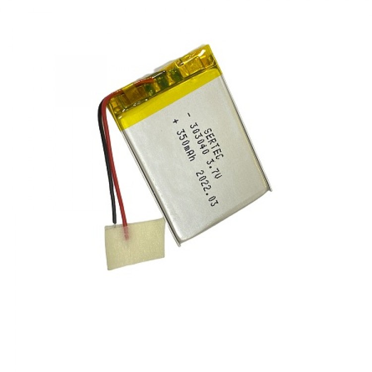 303040 3.7V 350 MAh Li-Polymer Battery (Circuited/1.5A) 303040 3.7V 350 MAh Li-Polymer Battery (Circuited/1.5A)
