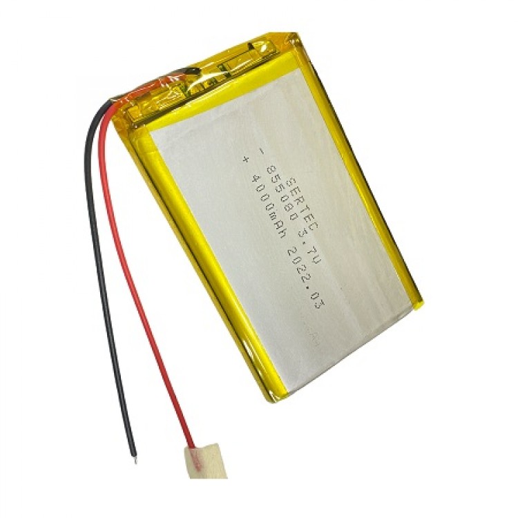 855080 3.7V 4000mAh Li-Polymer Battery (With Circuit/1.5A)
