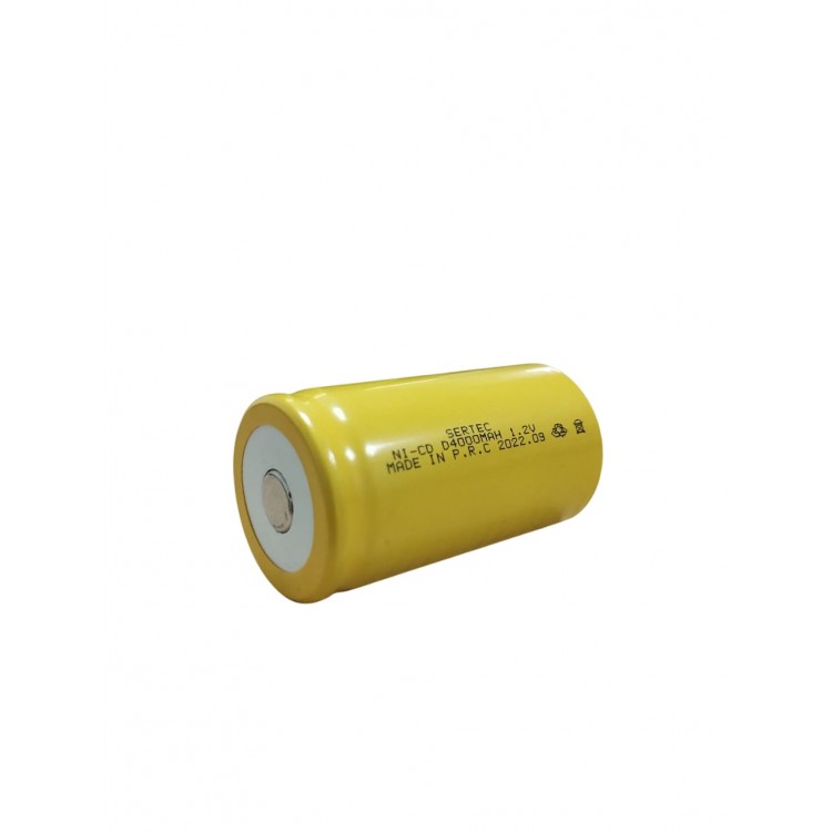 1.2V 4000 mAh - D Large Size - Ni-CD Rechargeable Battery - (Flat Head)