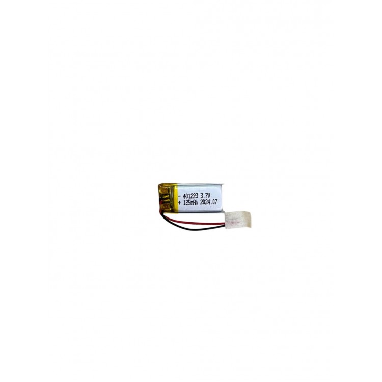 401223 3.7V 125 mAh Li-Polymer Battery (Circuited/1.5A)