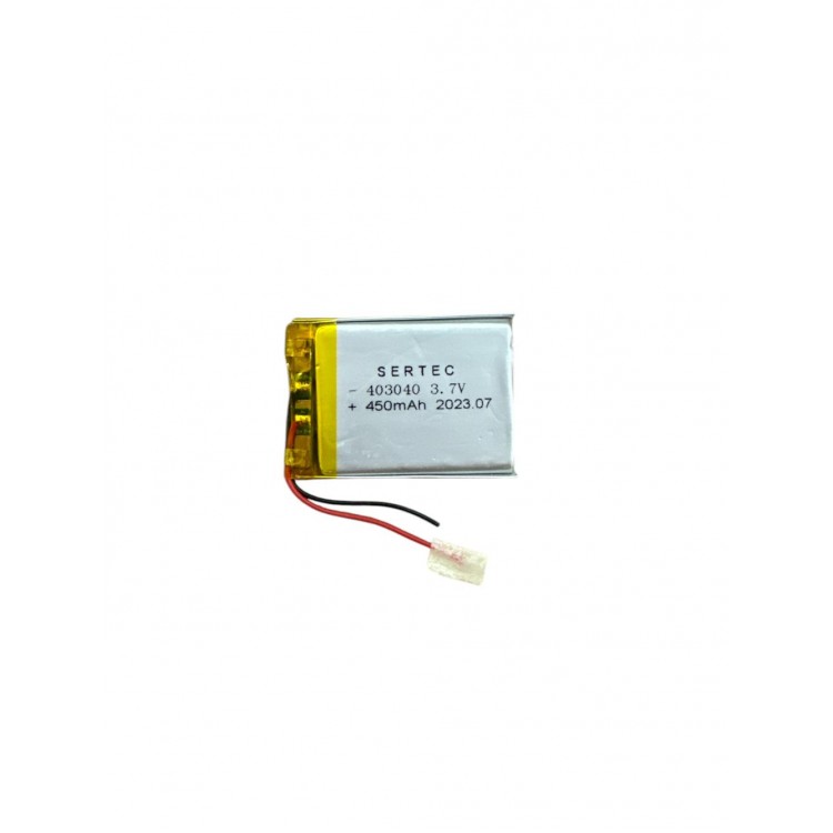 403040 3.7V 450 MAh Li-Polymer Battery (Circuited/1.5A)