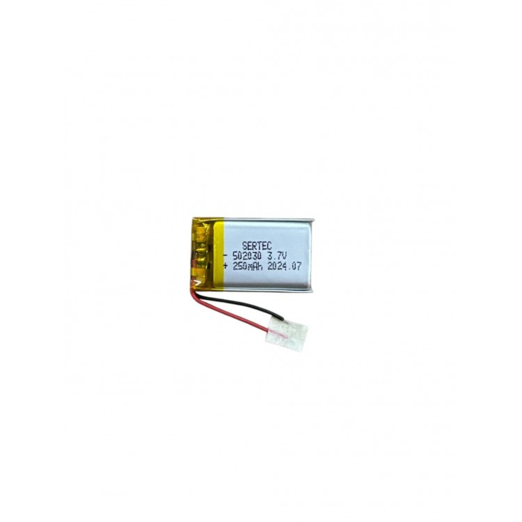 502030 3.7V 250 MAh Li-Polymer Pil Devreli/1.5A