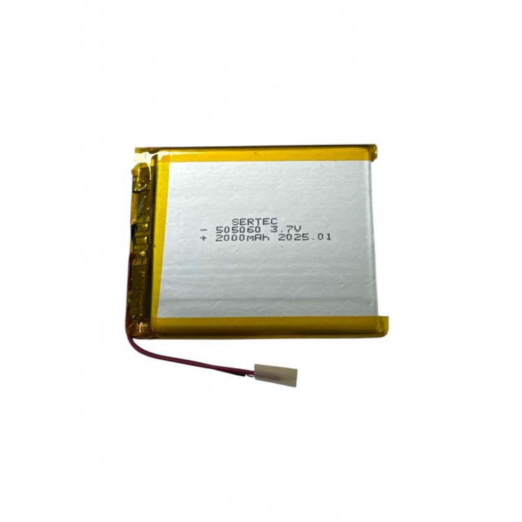 505060 3.7V 2000 mAh Li-Polymer Pil Devreli/1.5A