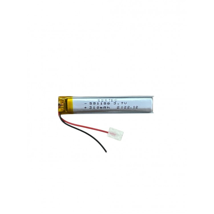 551158 3.7V 310 MAh Li-Polymer Pil Devreli/1.5A 551158 3.7V 310 MAh Li-Polymer Pil Devreli/1.5A