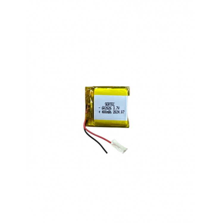 602626 3.7V 400mAh Li-Polymer Pil Devreli/1.5A