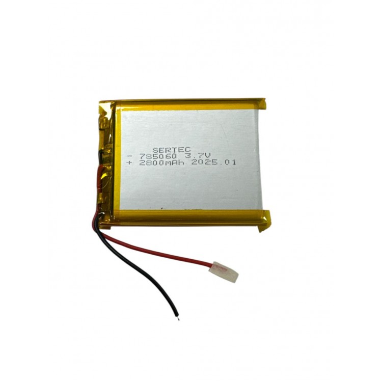 785060 3.7V 2800mAh Li-Polymer Pil Devreli/1.5A