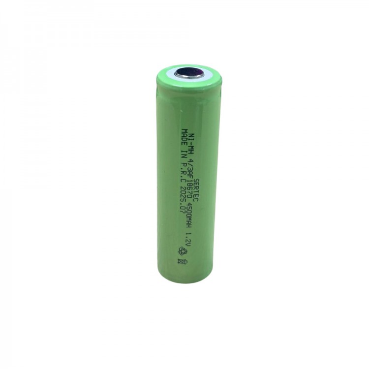 1.2V 4500 mAh - 4/3AF - Ni-MH Rechargeable Battery - (Flat Head)