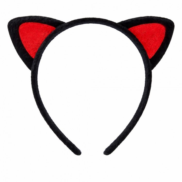 Peluş Kedi Kulak Taç Kırmızı Siyah – Çocuk Parti & Kostüm Tacı Peluş Kedi Kulak Taç Kırmızı Siyah – Çocuk Parti & Kostüm Tacı