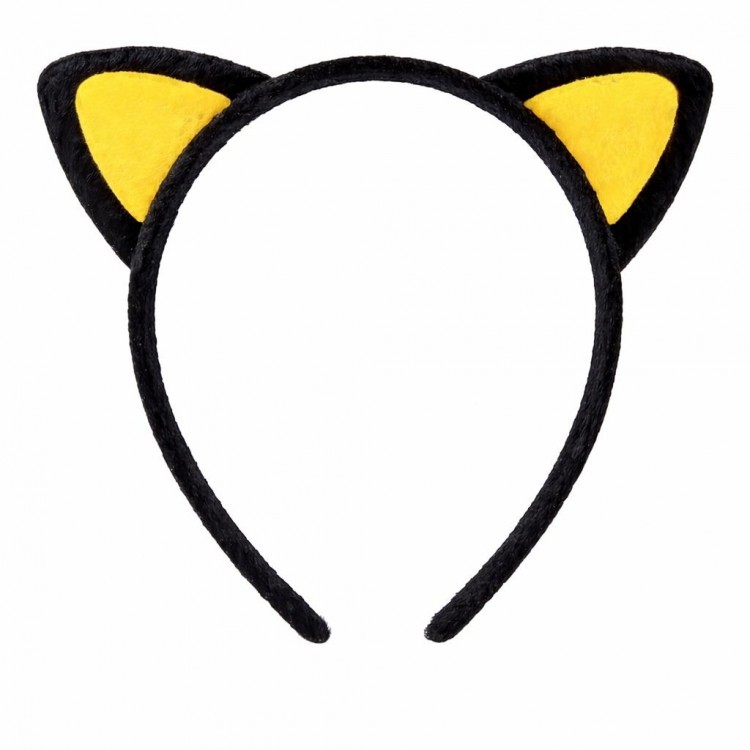 Peluş Kedi Kulak Taç Sarı Siyah – Çocuk Parti & Kostüm Tacı Peluş Kedi Kulak Taç Sarı Siyah – Çocuk Parti & Kostüm Tacı