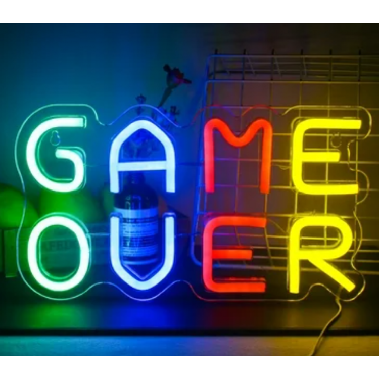 Game Over Neon LED Sign MZ-N3