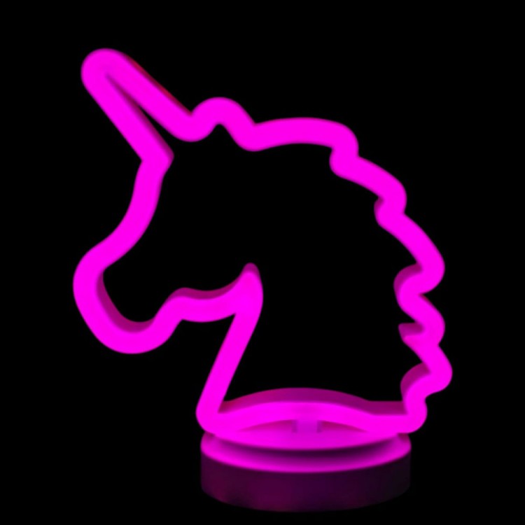 Neon Light Unicorn Table Night Light Battery USB Neon Light Unicorn Table Night Light Battery USB