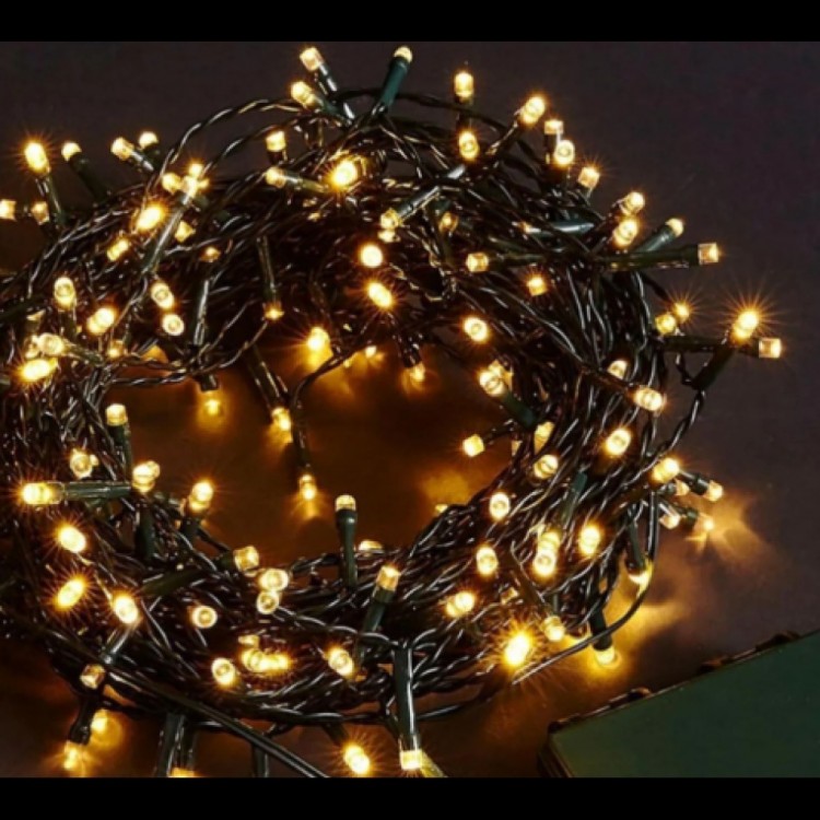 10 M 100 LED Bead Lamp Daylight Black Cable MZ-18-4 10 M 100 LED Bead Lamp Daylight Black Cable MZ-18-4