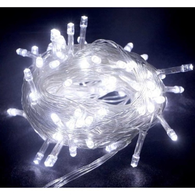 10M 100 LED Bead Light White Light Transparent Cable MZ-18-11 10M 100 LED Bead Light White Light Transparent Cable MZ-18-11