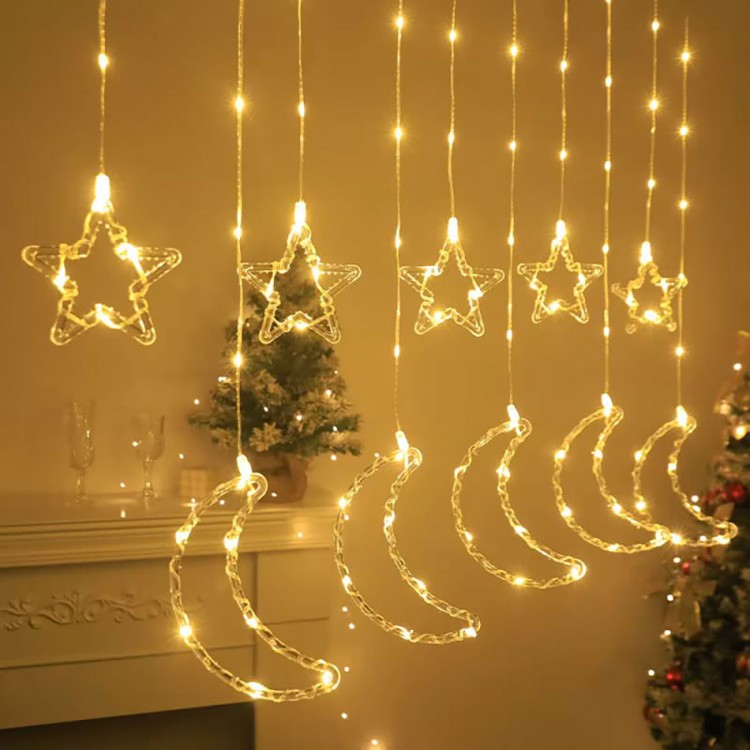 Crescent Star Curtain LED MZ-16-13