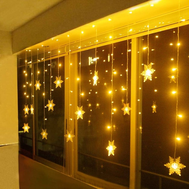 Snow 4m 96 Led 19 Eaves 40-50-60cm Daylight snowflake size: 7cm