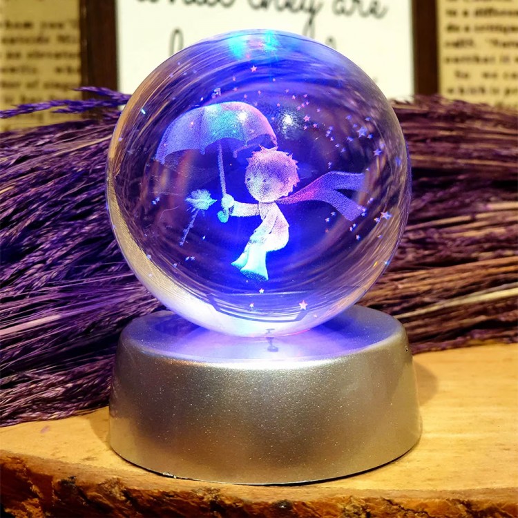 Illuminated Battery Powered Glass Globe Illuminated Battery Powered Glass Globe